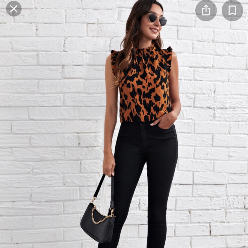 Leopard Print Statement Top